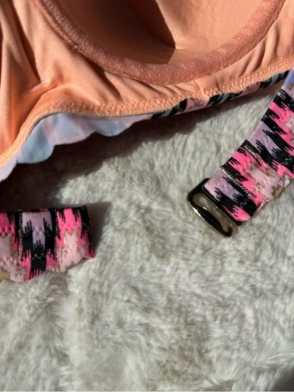 Victoria’s Secret | Warm Ikat Foil The Getaway Halter Bikini Top | Size 32C - Picture 7 of 10